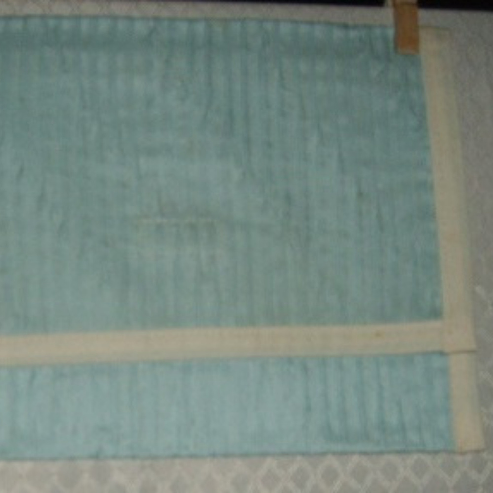 Cosmetic Case Mint Green Springtime Artisan NWOT